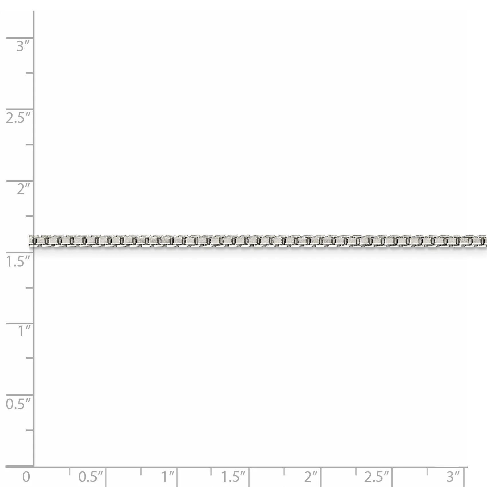Silver Polish 1.80-mm Octagon Solid Box Chain