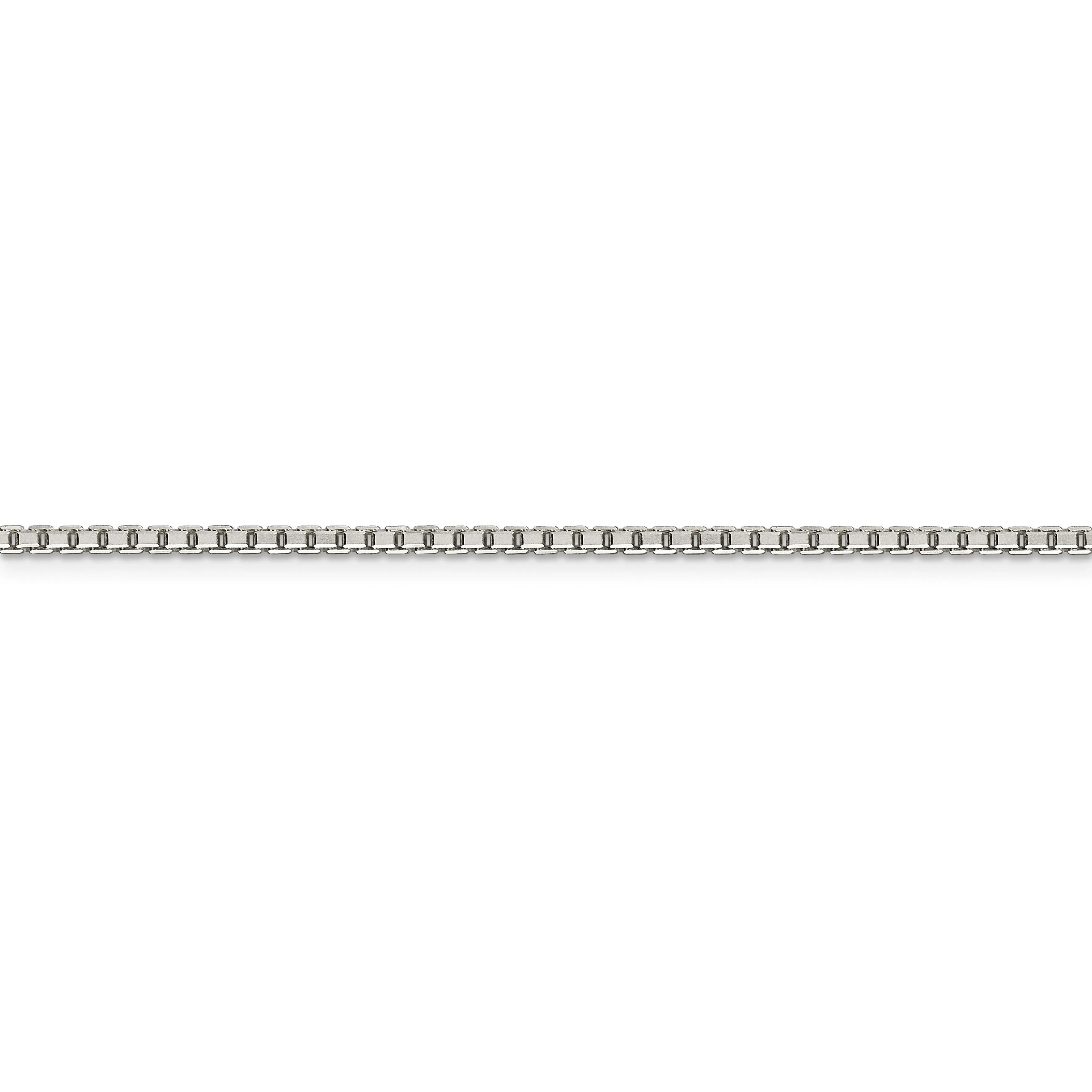 Silver Polish 1.80-mm Octagon Solid Box Chain