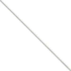 Silver Polished 2.00-mm Round Snake Chain
