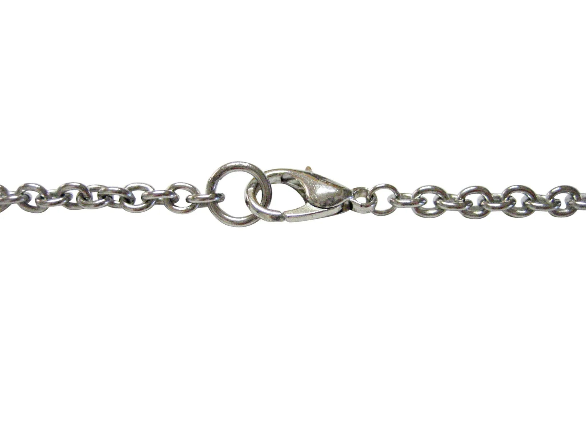 Silver Toned Etched Oval Tropical Frog Pendant Necklace