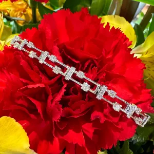 Simon G Contemporary Diamond Bracelet in 18K White Gold LB2459
