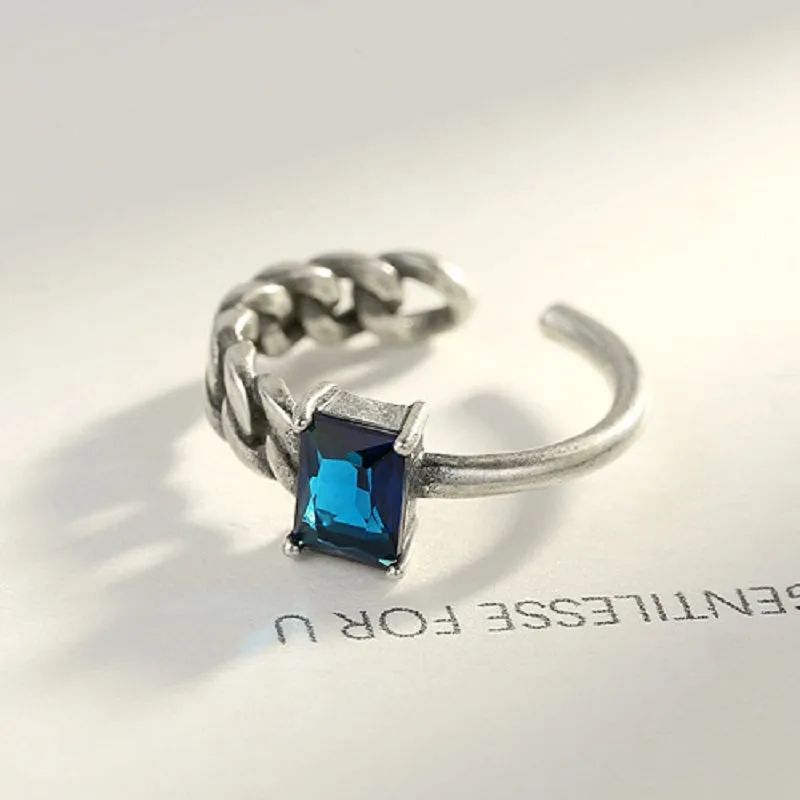 Simple Rectangle Open Ring
