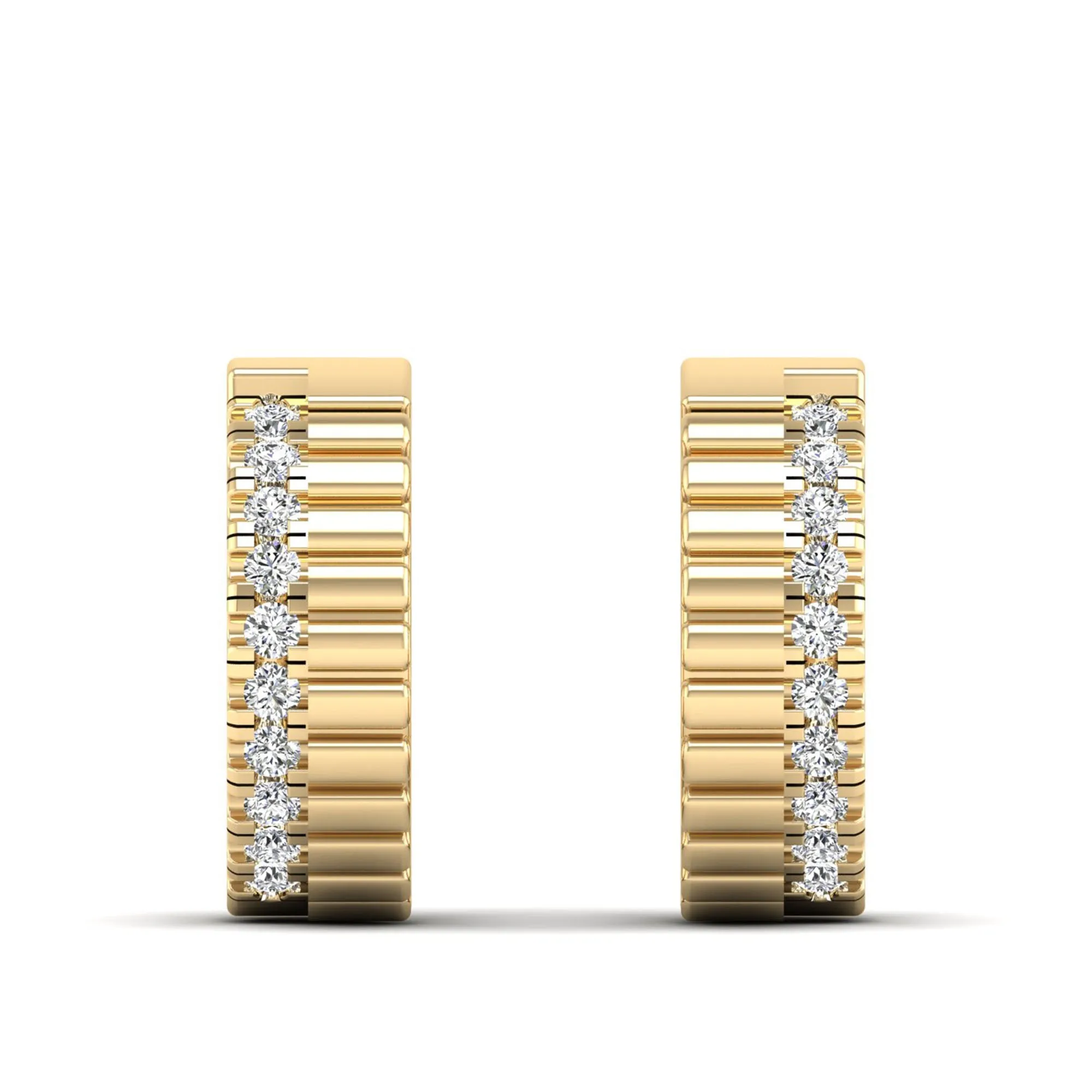 Single Row Diamond Huggies