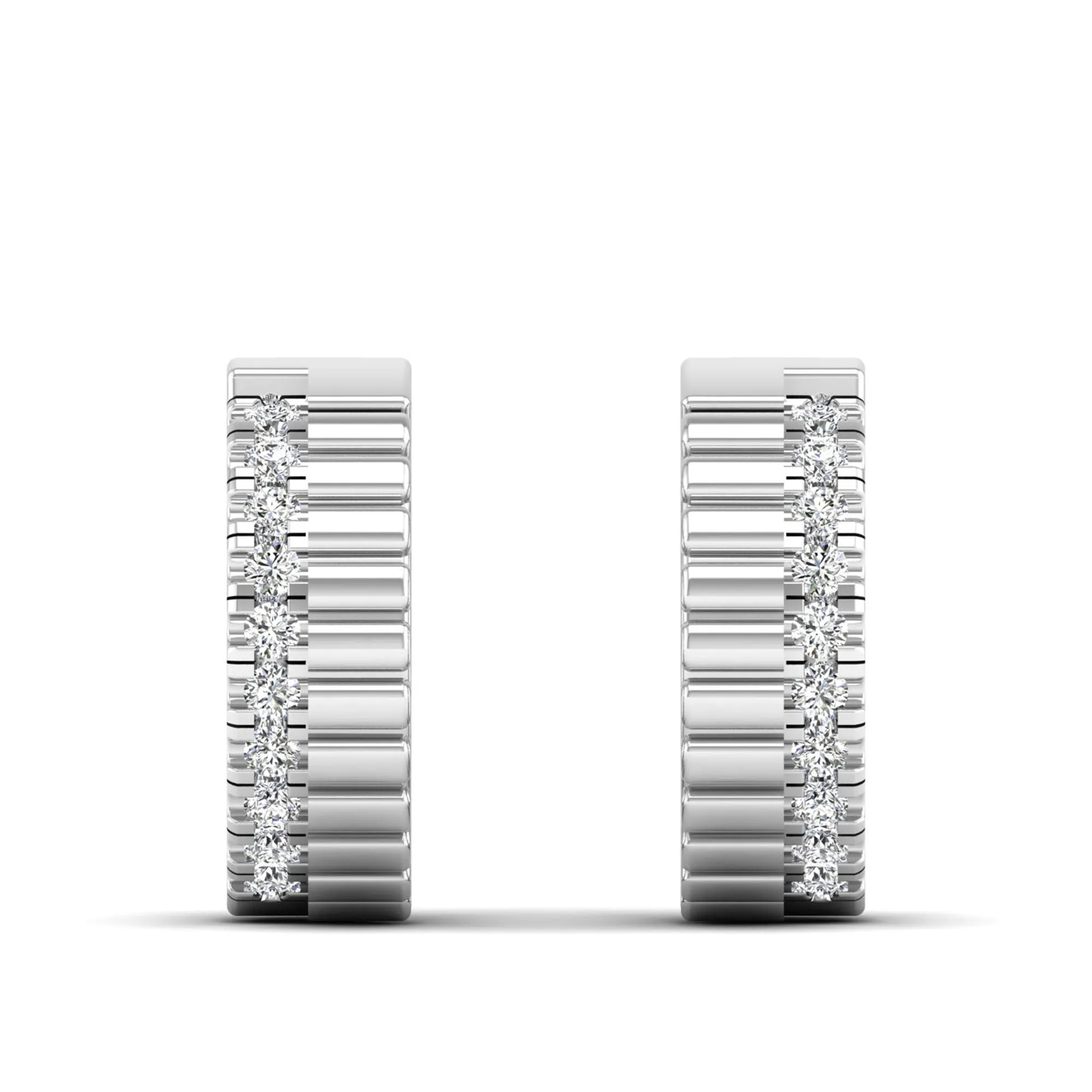Single Row Diamond Huggies