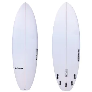 Skinner The Animal V2 5'7" x 20" x 32.5 L Liters 5 FCS fins Epoxy