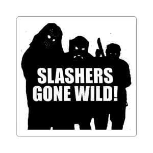 Slashers Gone Wild Square Stickers