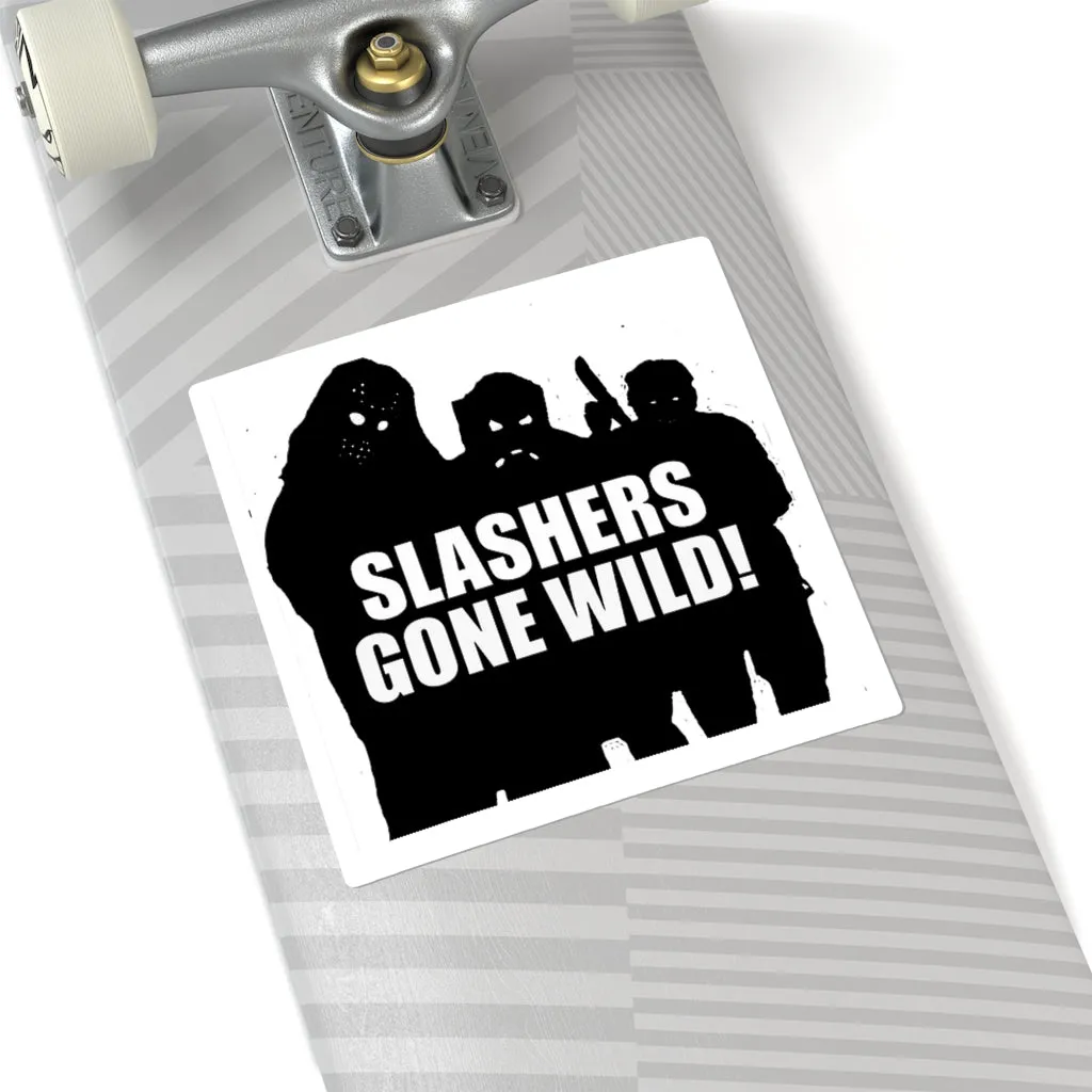Slashers Gone Wild Square Stickers