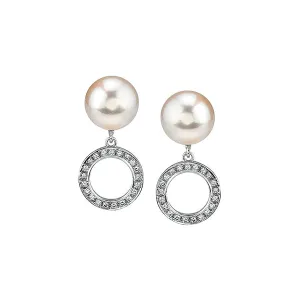 South Sea Pearl Diamond Earrings
