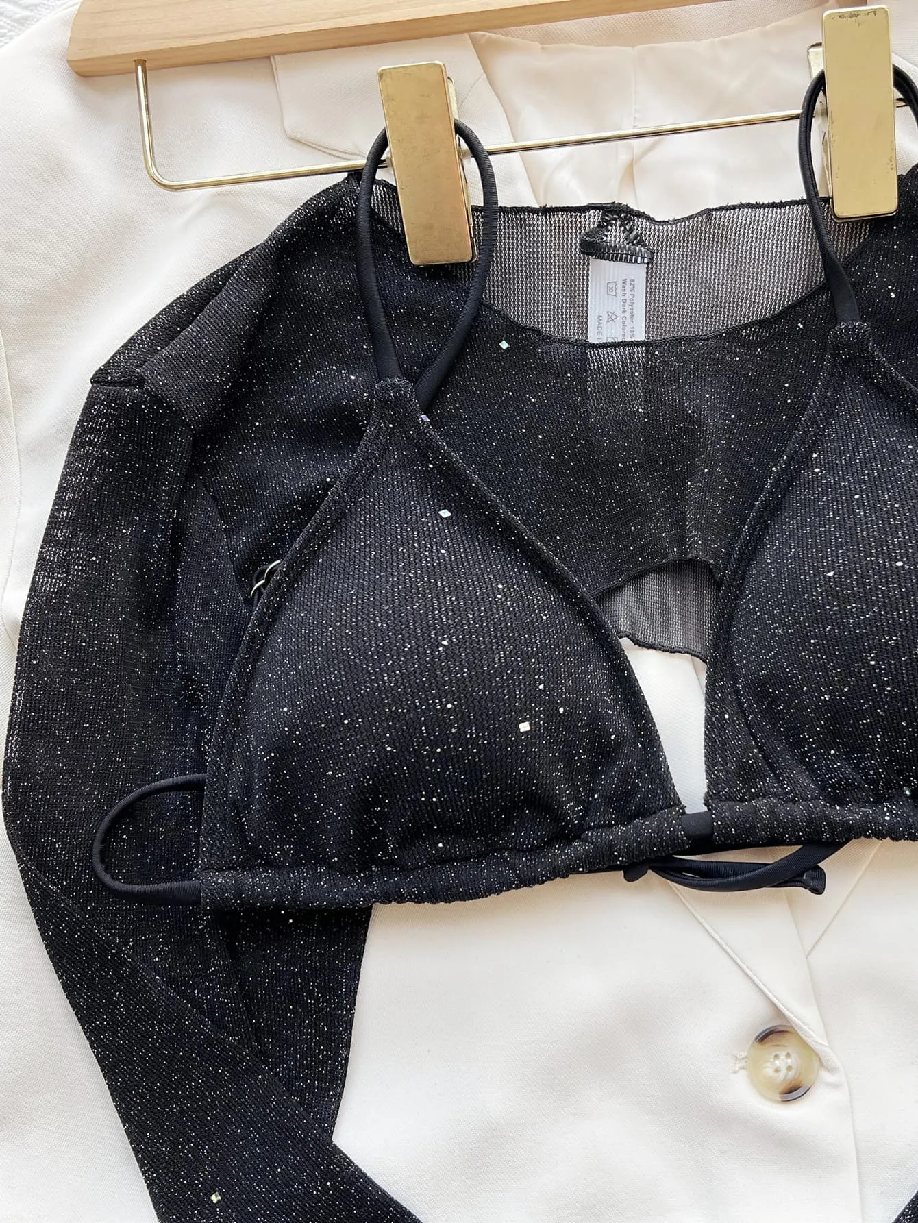 Sparkling Three-Piece Bikini Set