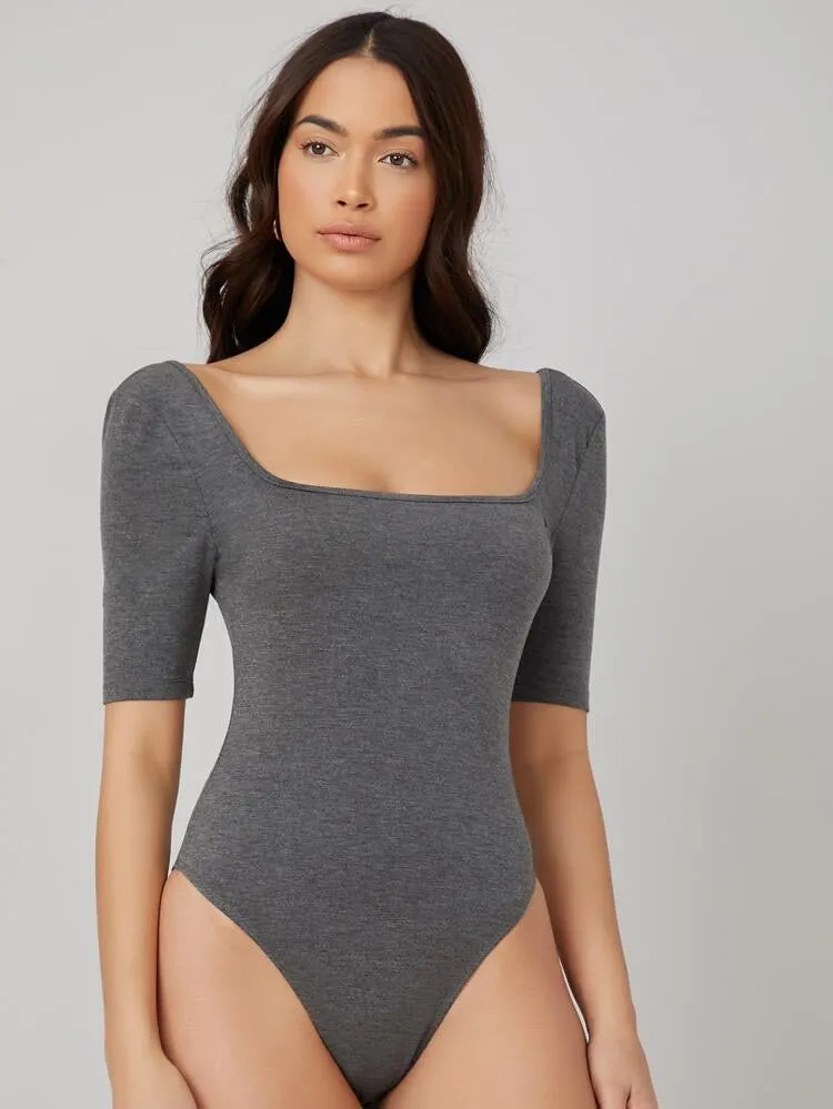Square Backless Bodysuit