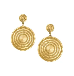 Stella Circle Drop Earrings