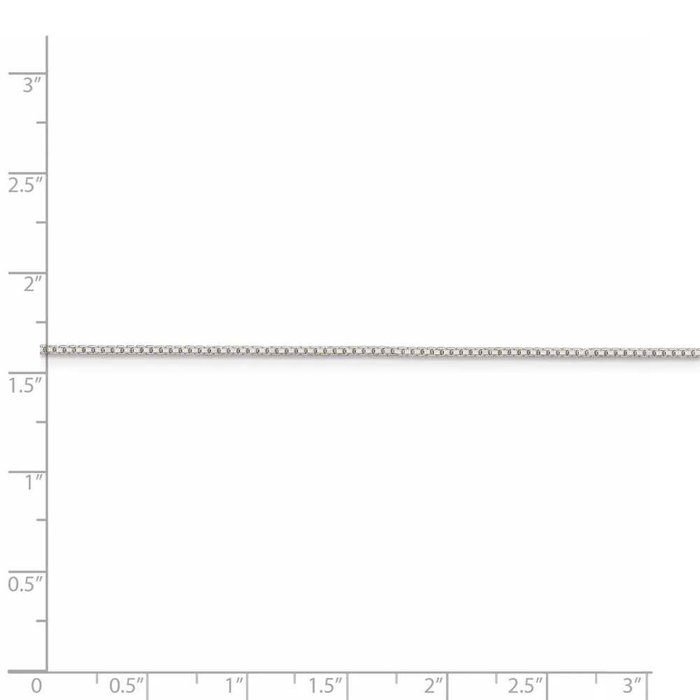 Sterling Silver 1.15mm 8 Sided Diamond-cut Box Chain