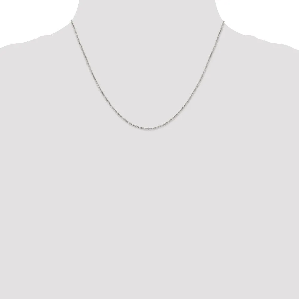 Sterling Silver 1.25mm Diamond-cut Forzantina Cable Chain