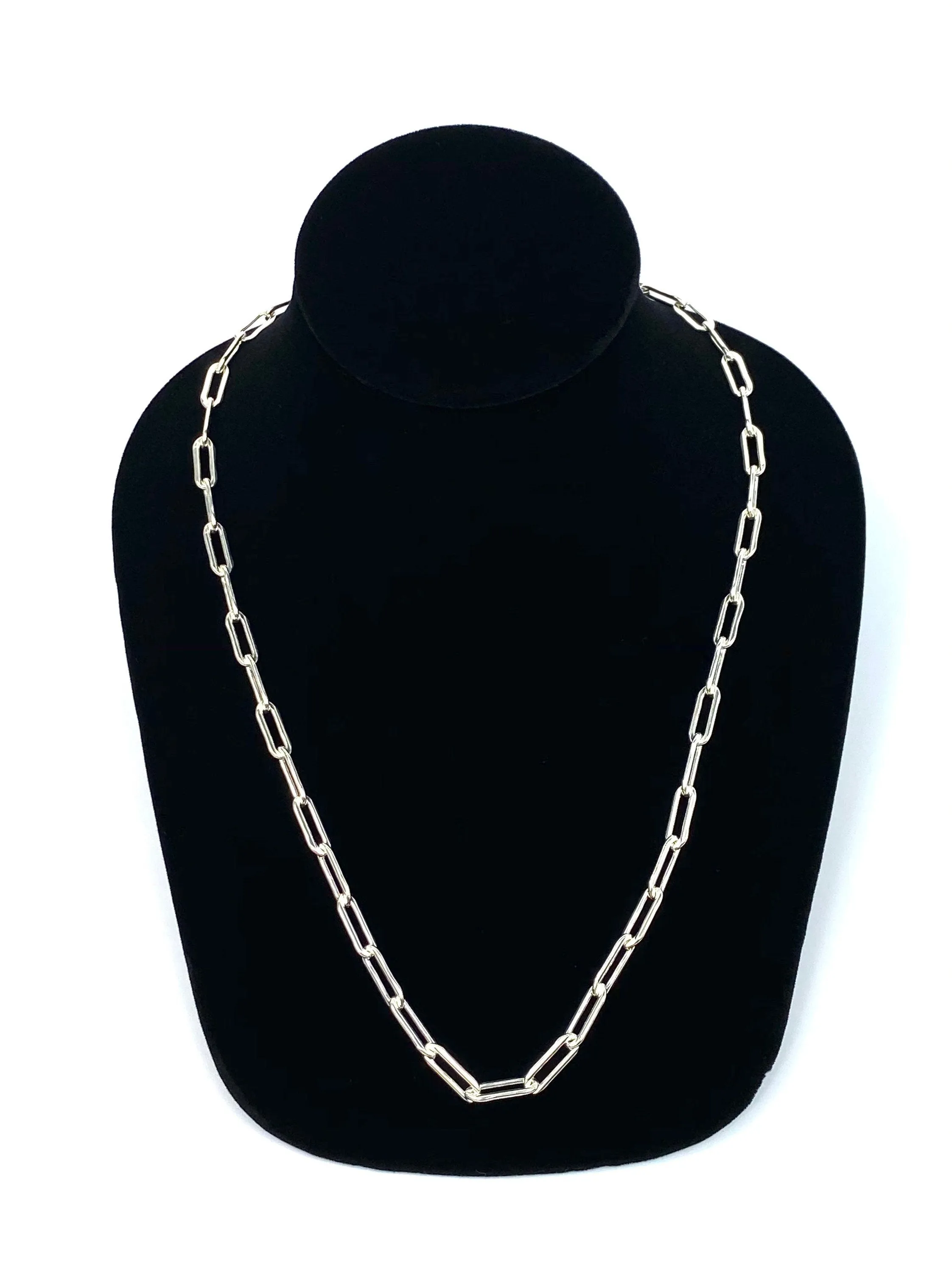 Sterling Silver 15mm X 5mm Elongated Cable Chain, Sku: SM35ILC-22