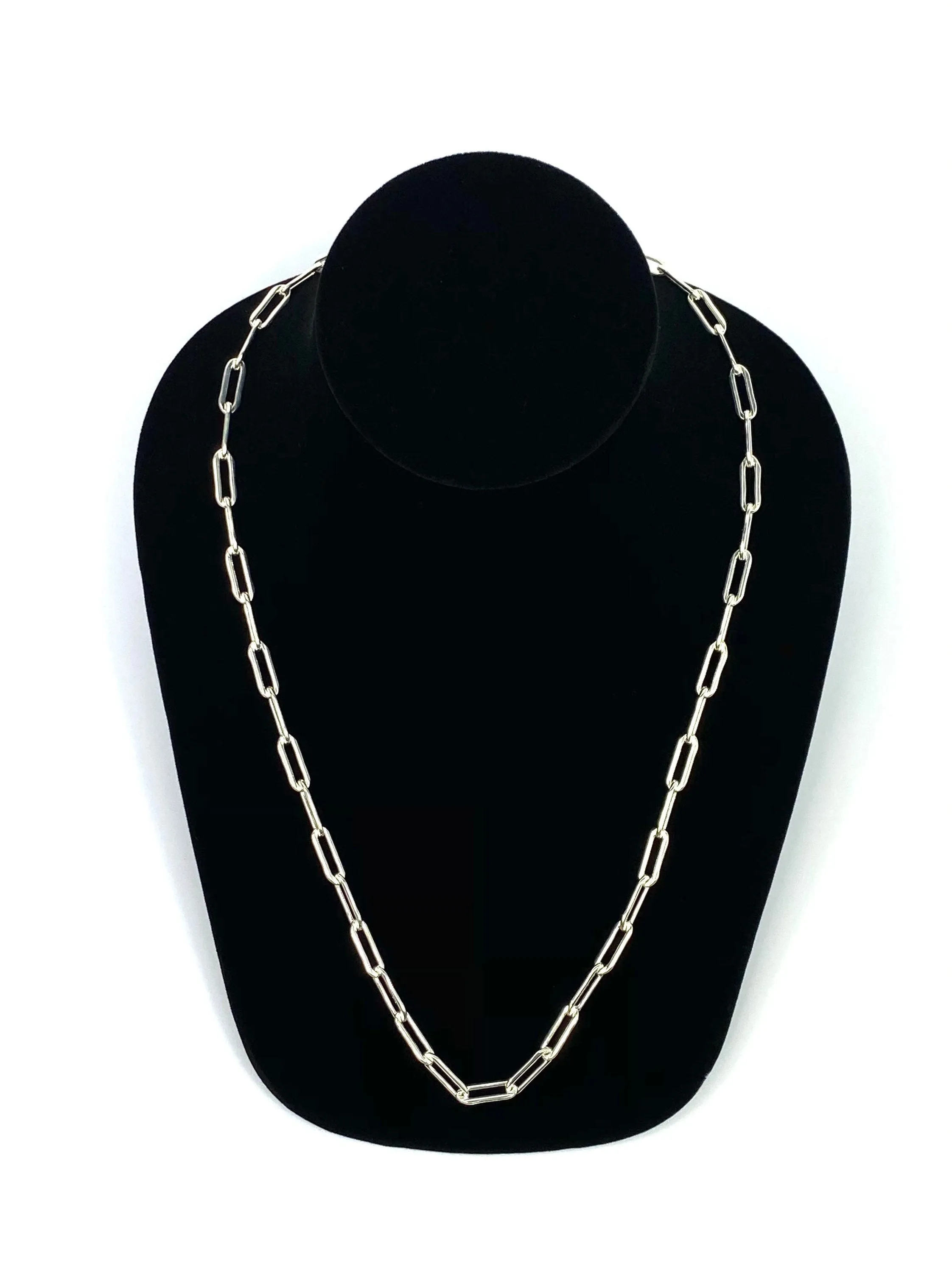 Sterling Silver 15mm X 5mm Elongated Cable Chain, Sku: SM35ILC-22
