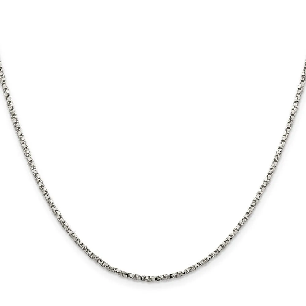 Sterling Silver 1.75mm Twisted Box Chain
