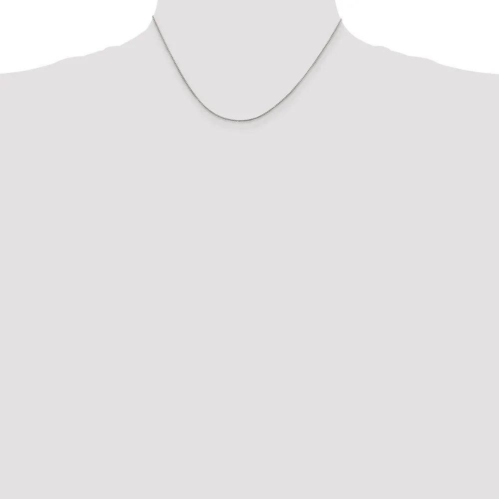Sterling Silver 1mm Round Box Chain