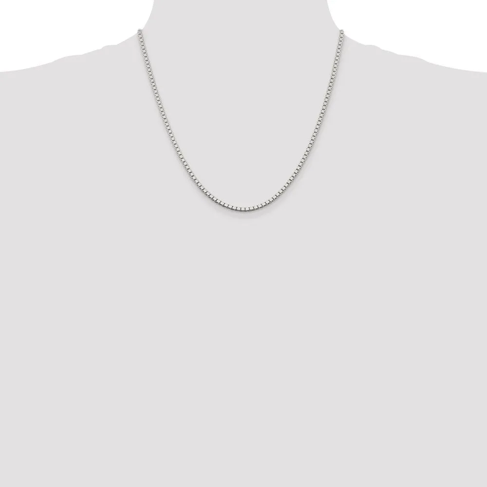 Sterling Silver 2.5mm Box Chain