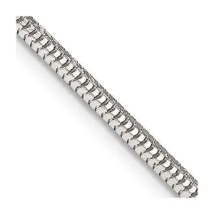 Sterling Silver 2.5mm Diamond-cut Snake Chain