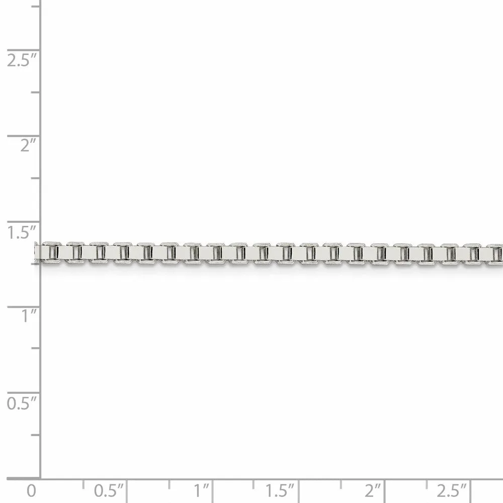 Sterling Silver 3mm Box Chain
