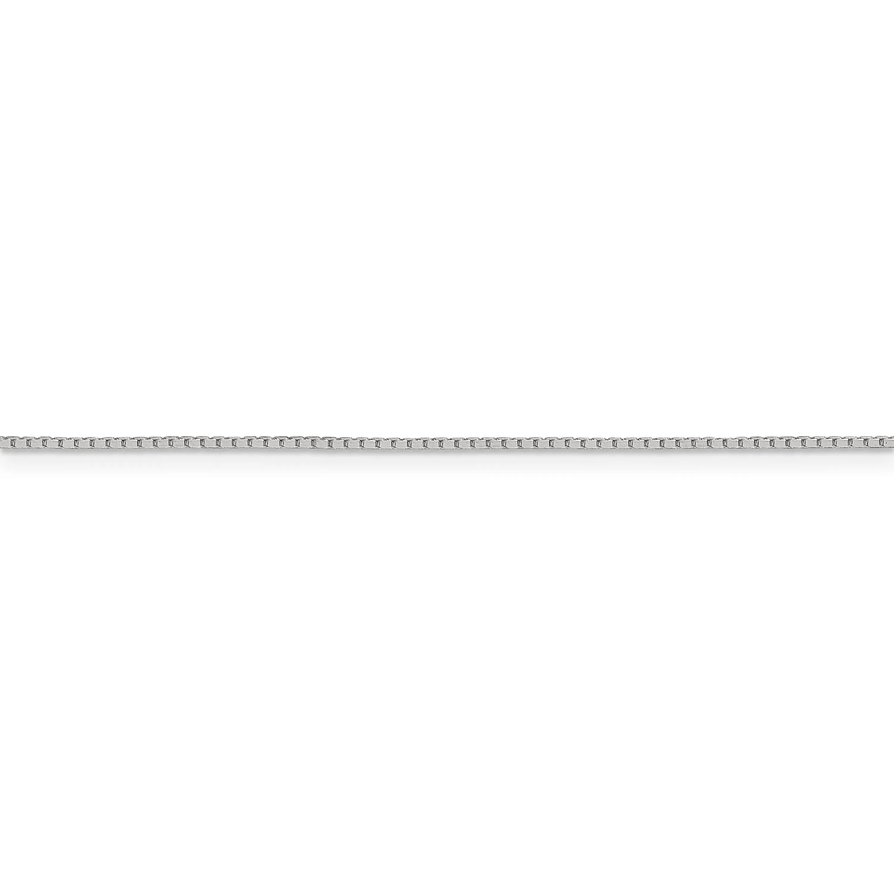 Sterling Silver 4-Sided D.C Mirror Box Chain