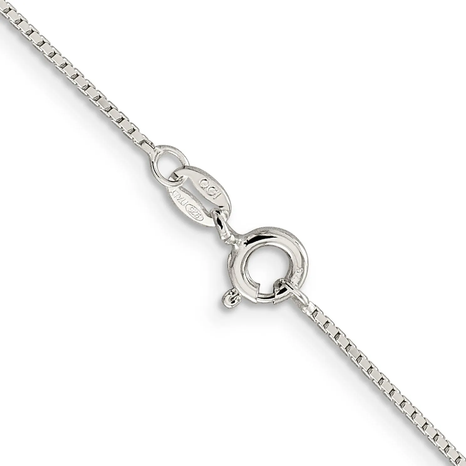 Sterling Silver 4-Sided D.C Mirror Box Chain