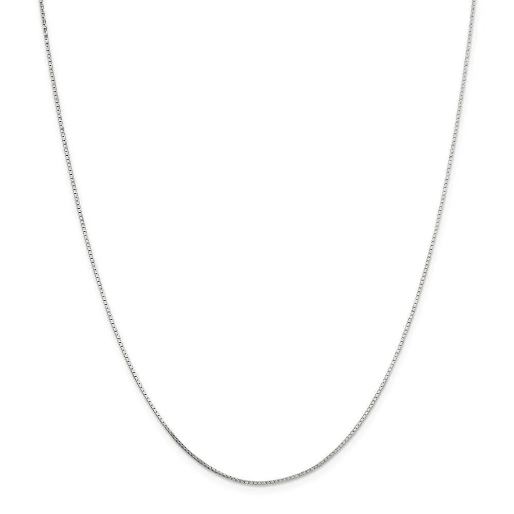 Sterling Silver 4-Sided D.C Mirror Box Chain