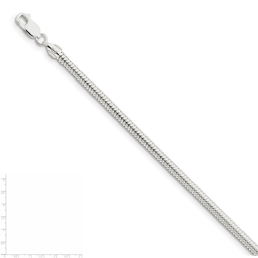 Sterling Silver 4mm Round Snake Chain