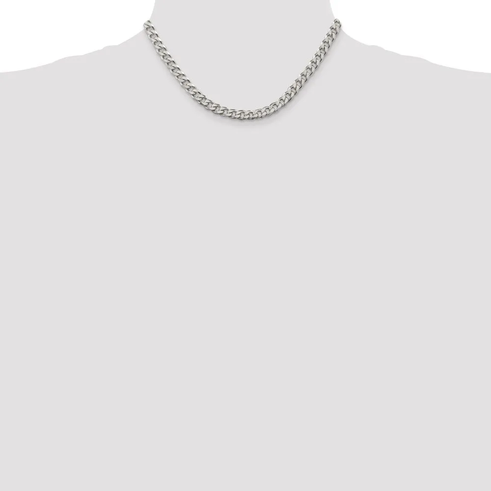 Sterling Silver 7mm Curb Chain