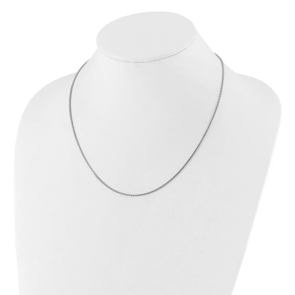 Sterling Silver Adjustable 1.3mm Box Chain