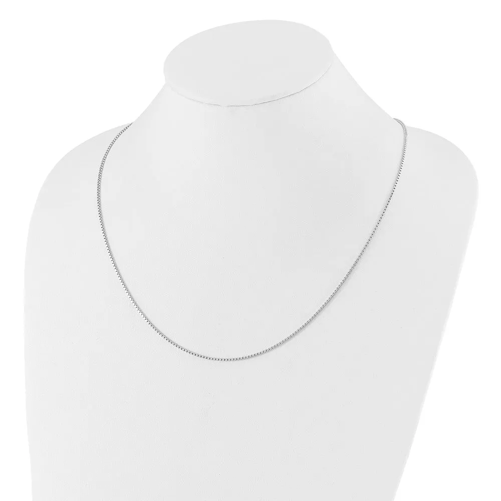 Sterling Silver Adjustable 1.3mm Box Chain