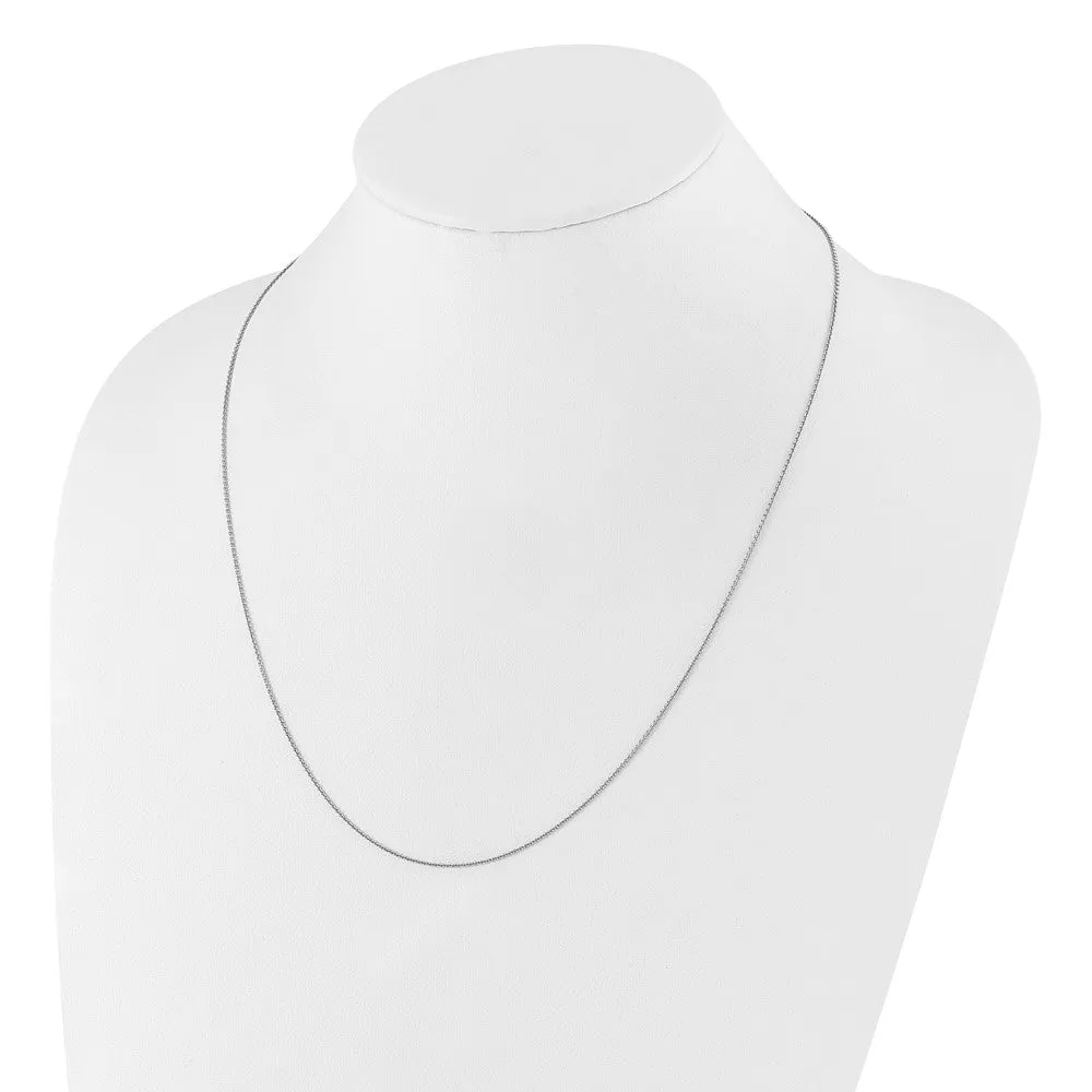 Sterling Silver Adjustable .95mm Rolo Chain