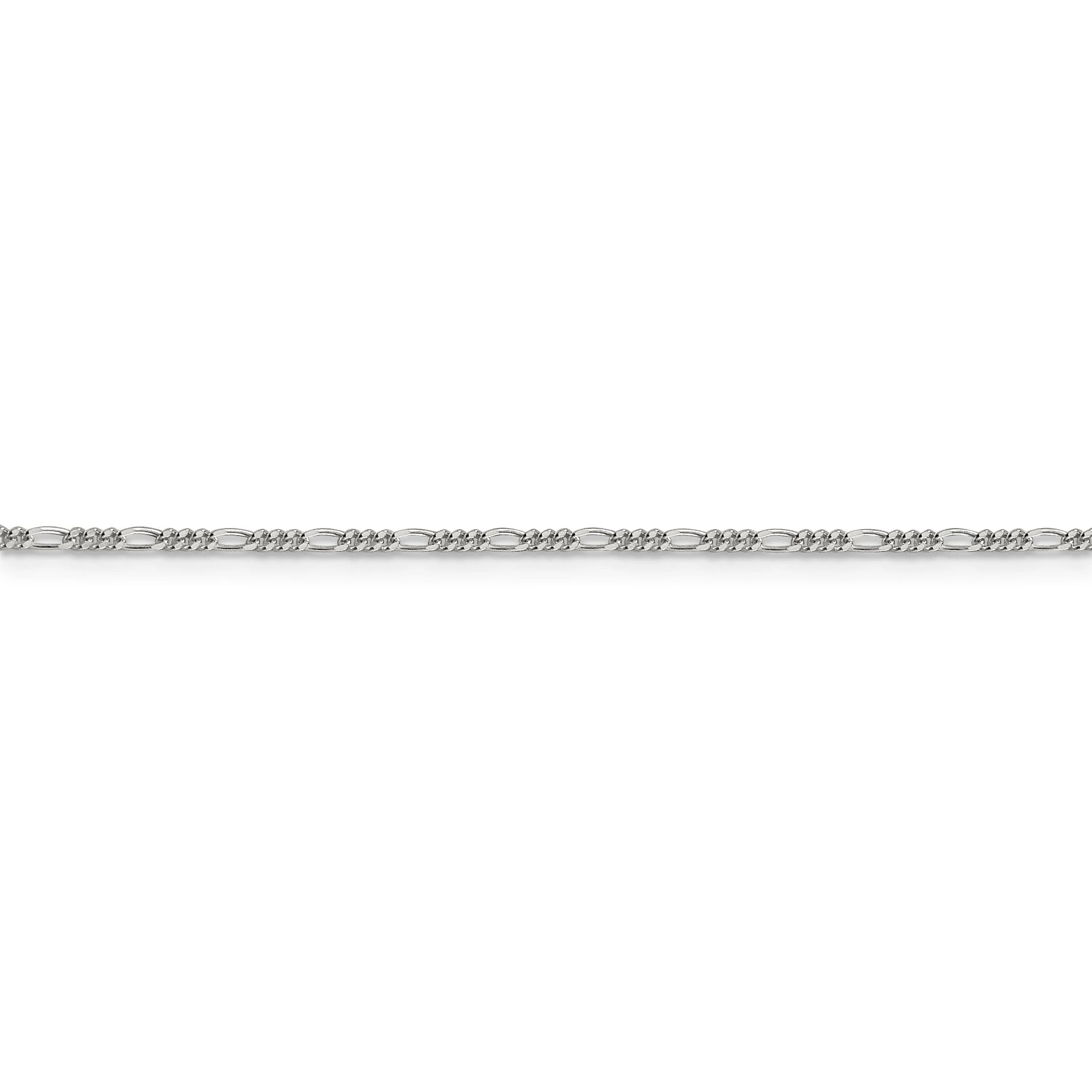Sterling Silver Polished 1.5-mm Figaro Chain