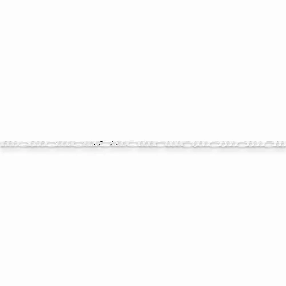 Sterling Silver Polished 1.5-mm Figaro Chain