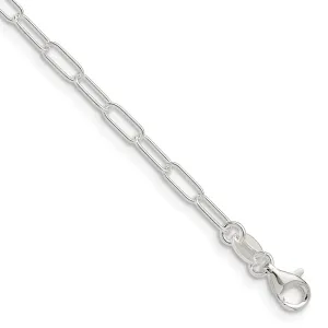 Sterling Silver Polished 2.5mm Elongated Cable Chain