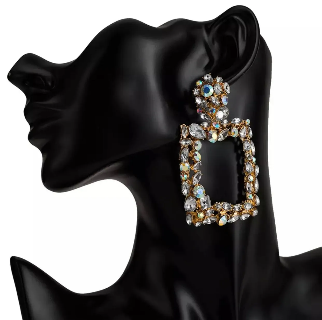 Studded Square Earrings
