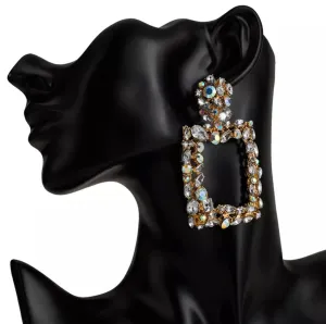 Studded Square Earrings