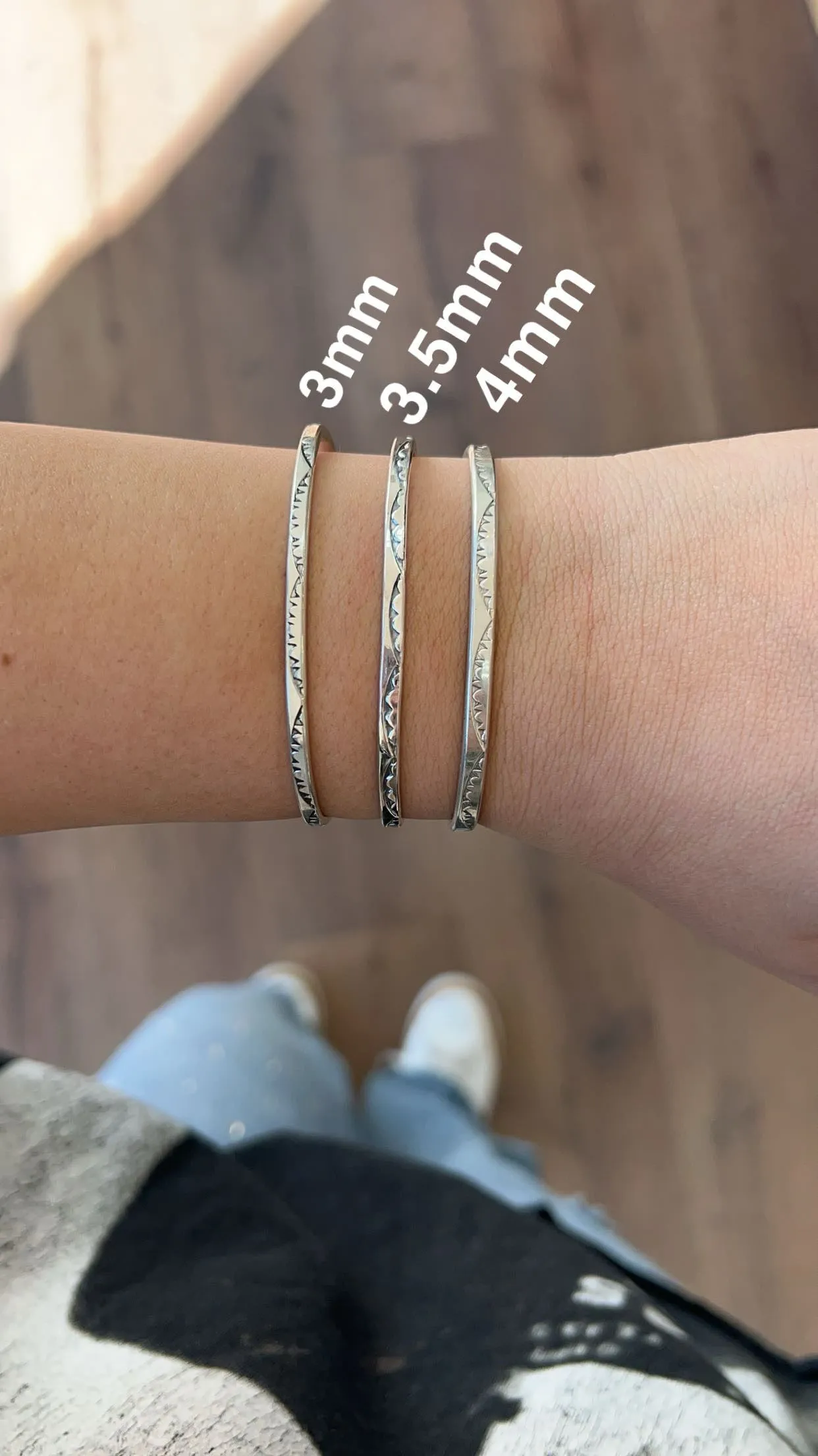 Tahe Stamped Cuff - Square