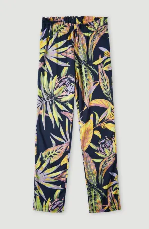 Tamah Beach Hose | Black Tropical Flower