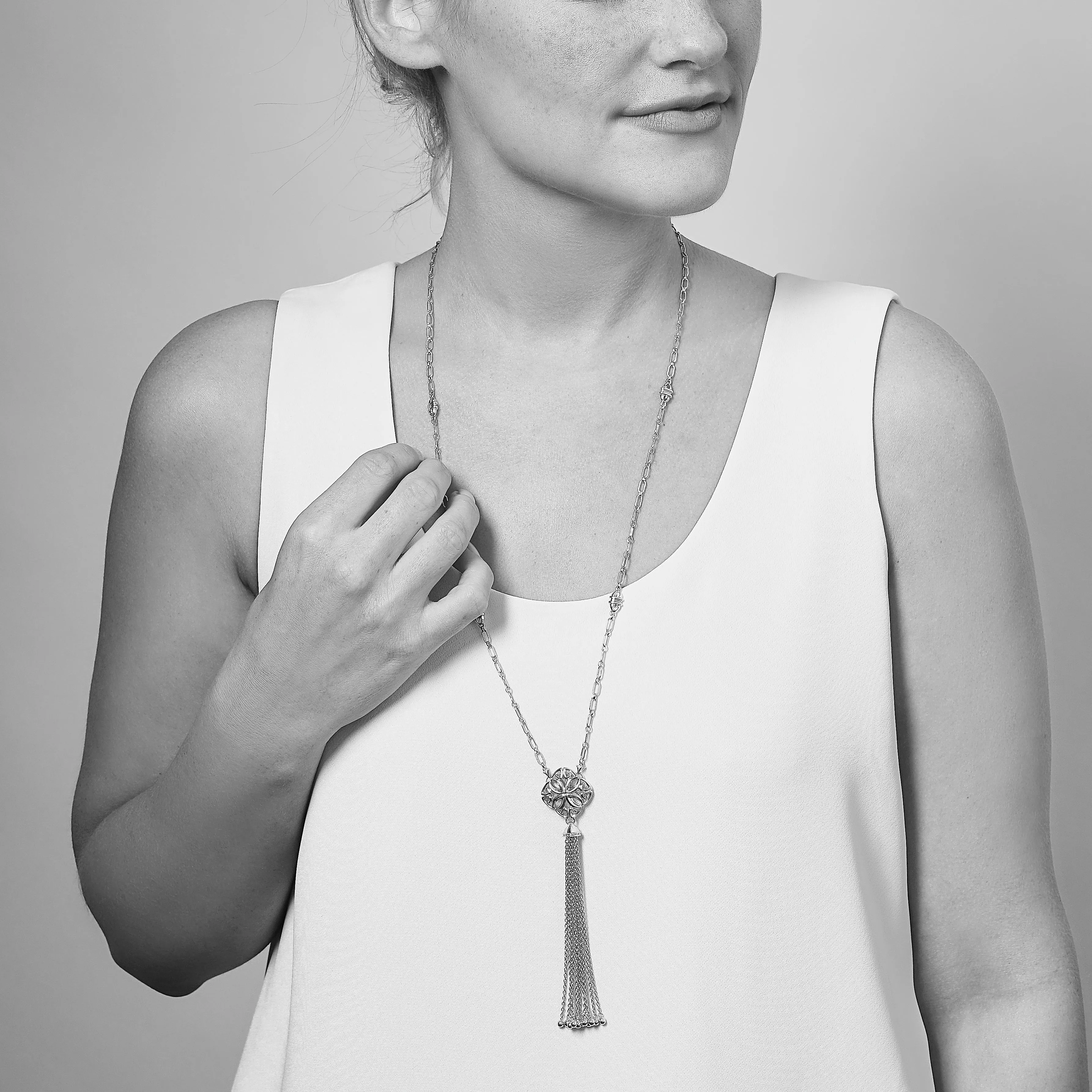 Tassel Necklace - Sterling Silver