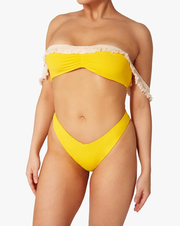 Tassle Top & Delilah Bottom - Saffron by We Wore What