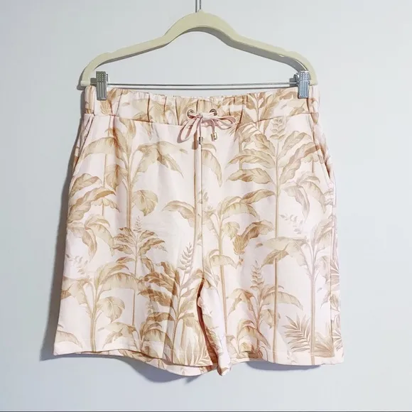 Ted Baker London - Light Pink Tropical Printed Shorts