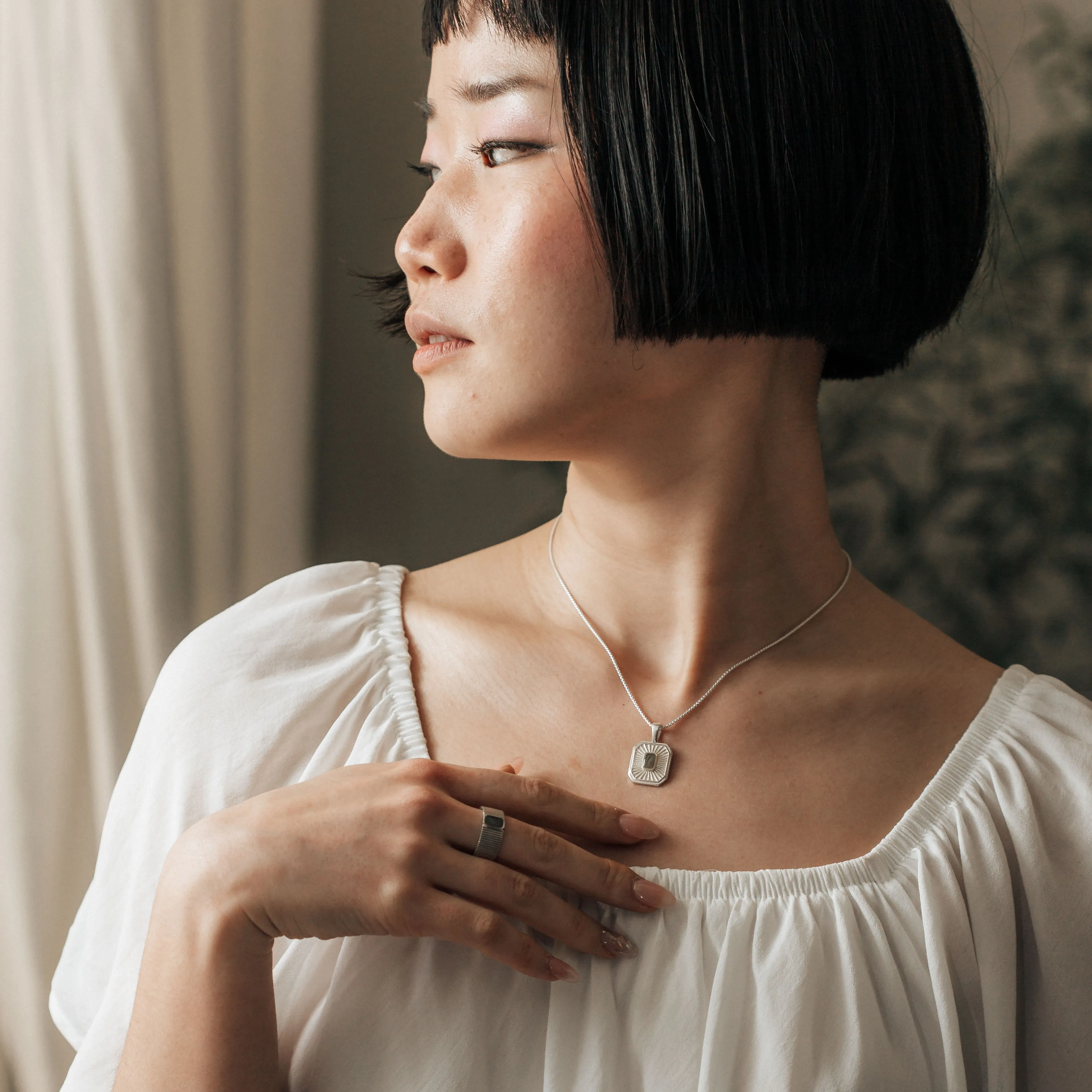 Tessa Cremation Necklace in 14K Rose Gold