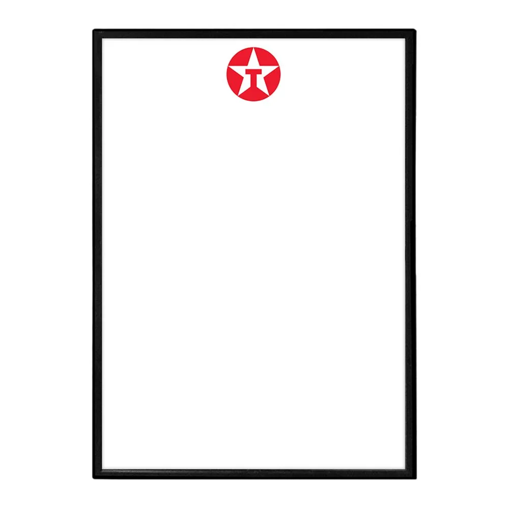 Texaco: Framed Dry Erase Wall Sign