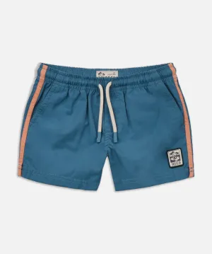The All Day Stripe Swim Trunk - Cobalt