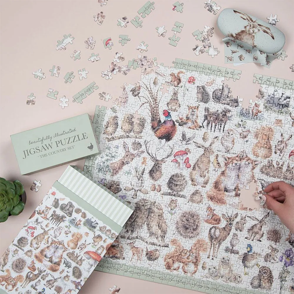 The Country Set Jigsaw Puzzle by Wrendale