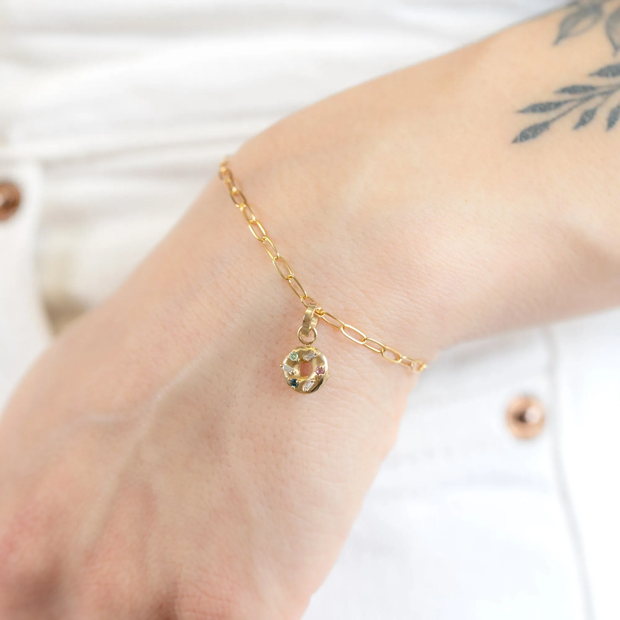 The Donut Charm | 10K Yellow Gold