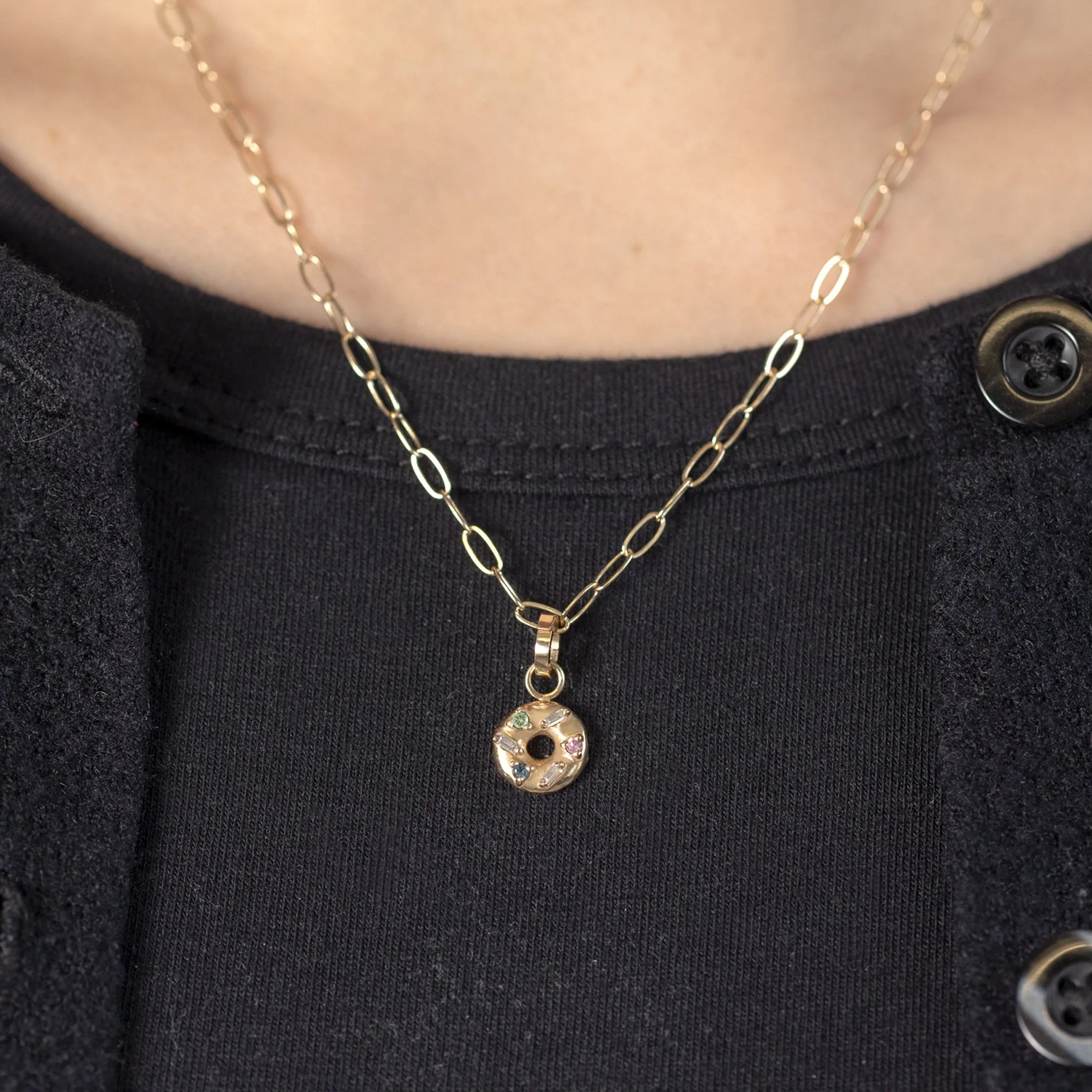 The Donut Charm | 10K Yellow Gold