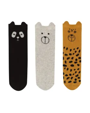 The Harley Animal 3-Pack Socks - BABY