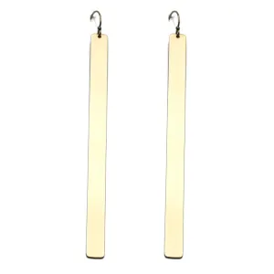 The Long Gold Bar Earrings